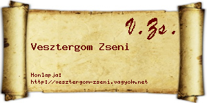 Vesztergom Zseni névjegykártya